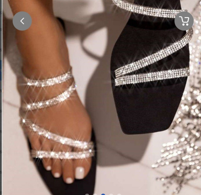 Women's Shoe (diamond) Low Heel Sandals
